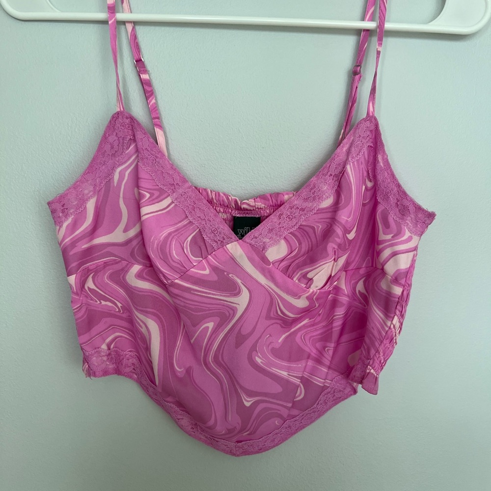 Pink Swirl Camisole Top